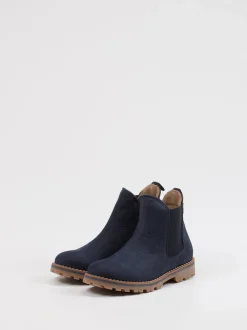 Ralph Harrison – Chelsea Boots aus Nubukleder blau
