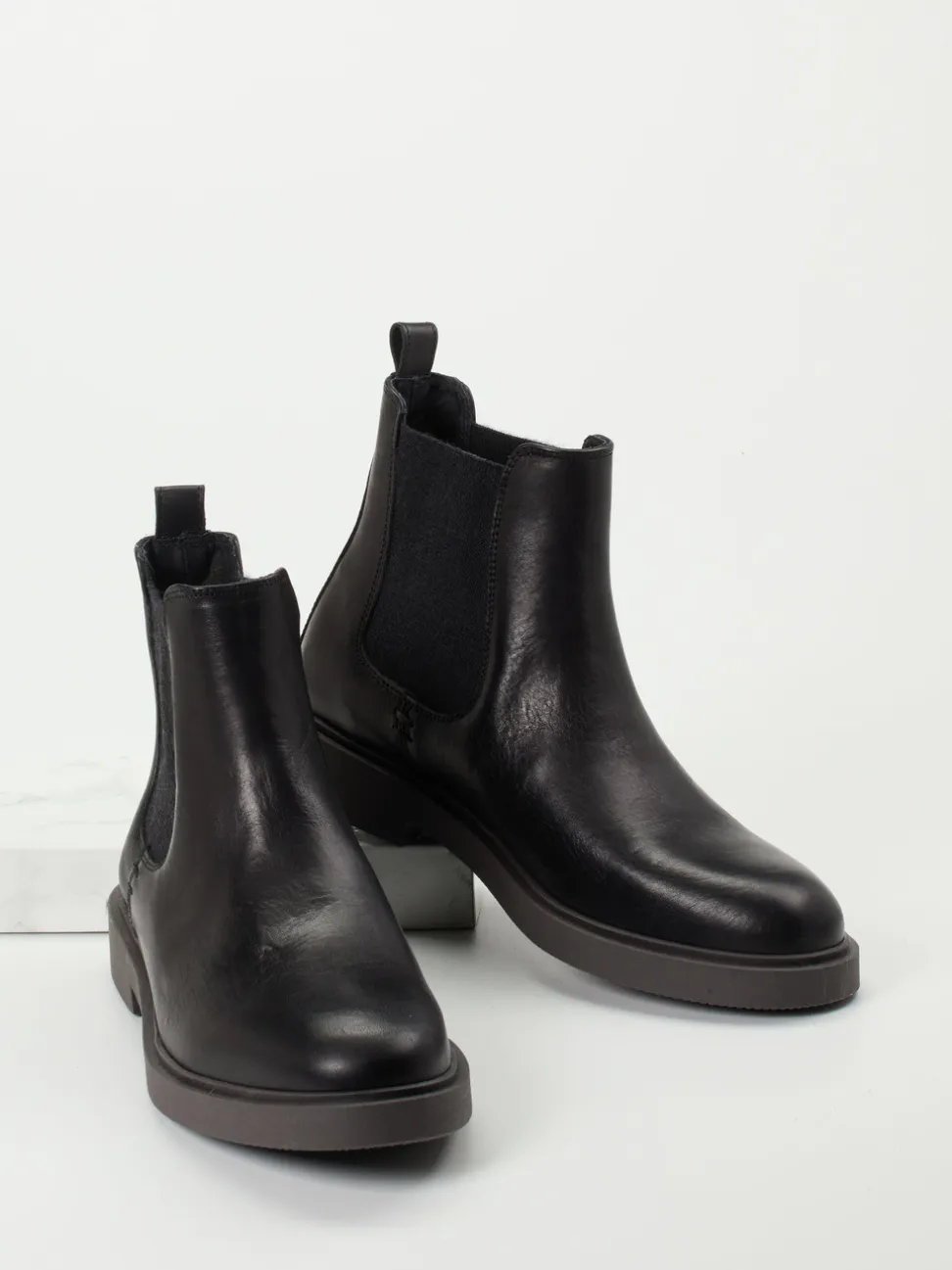 Ralph Harrison – Chelsea Boots aus Kalbleder schwarz