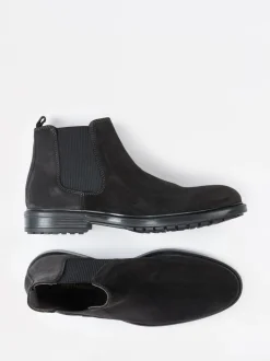 Ralph Harrison – Chelsea Boots aus Veloursleder anthrazit