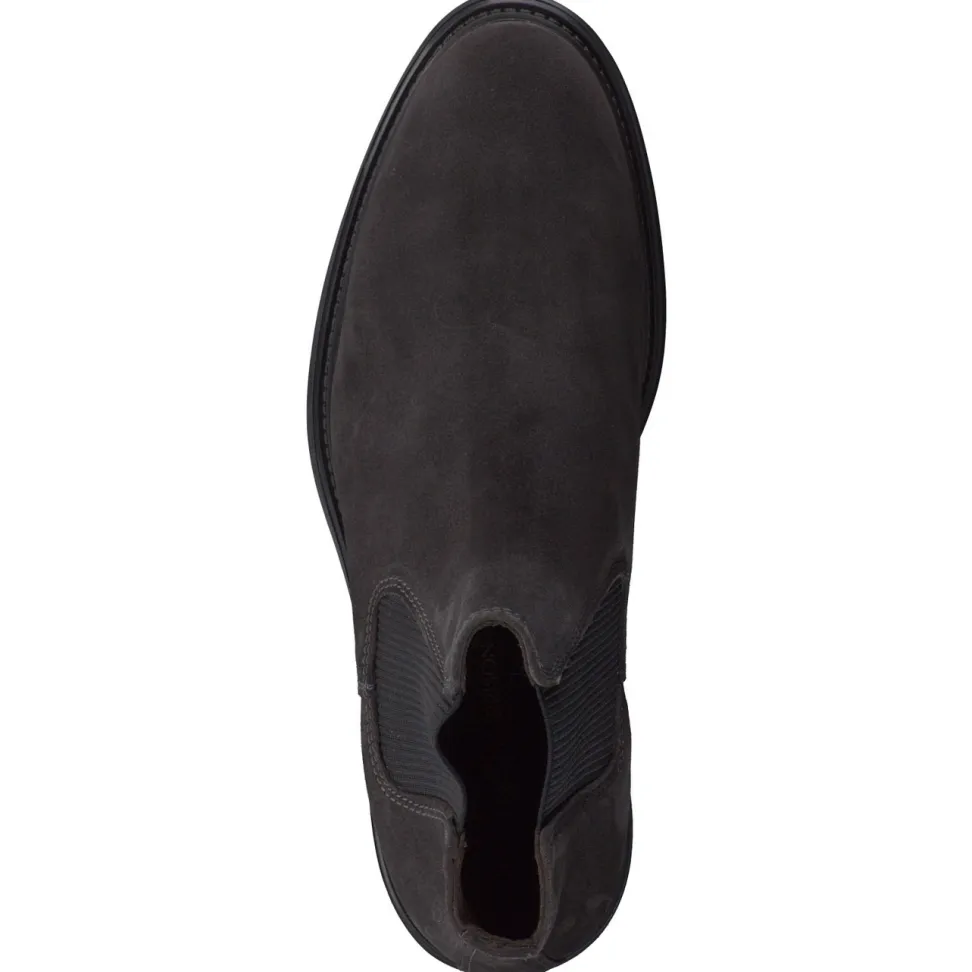 Ralph Harrison – Chelsea Boots aus Veloursleder anthrazit