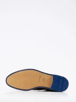 Ralph Harrison – Chelsea Boots aus Veloursleder Blau