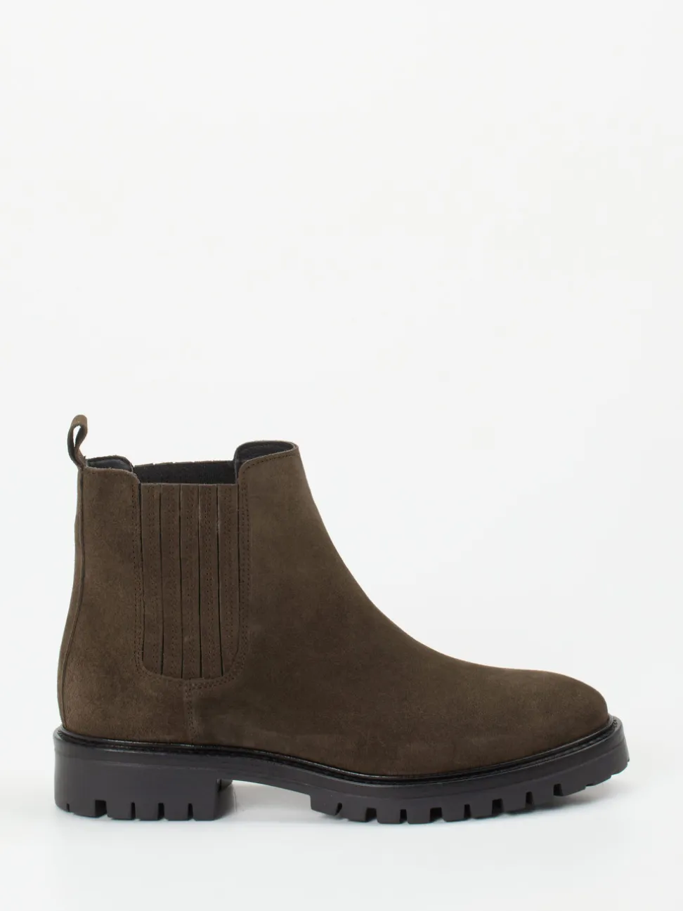 Ralph Harrison – Chelsea Boots aus Veloursleder olivbraun