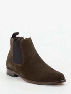 Ralph Harrison – Chelsea Boots aus Veloursleder braun