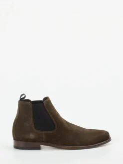 Ralph Harrison – Chelsea Boots aus Veloursleder braun