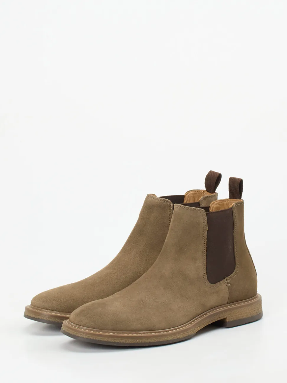 Ralph Harrison – Chelsea Boots aus Veloursleder sandbraun