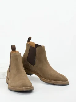 Ralph Harrison – Chelsea Boots aus Veloursleder sandbraun