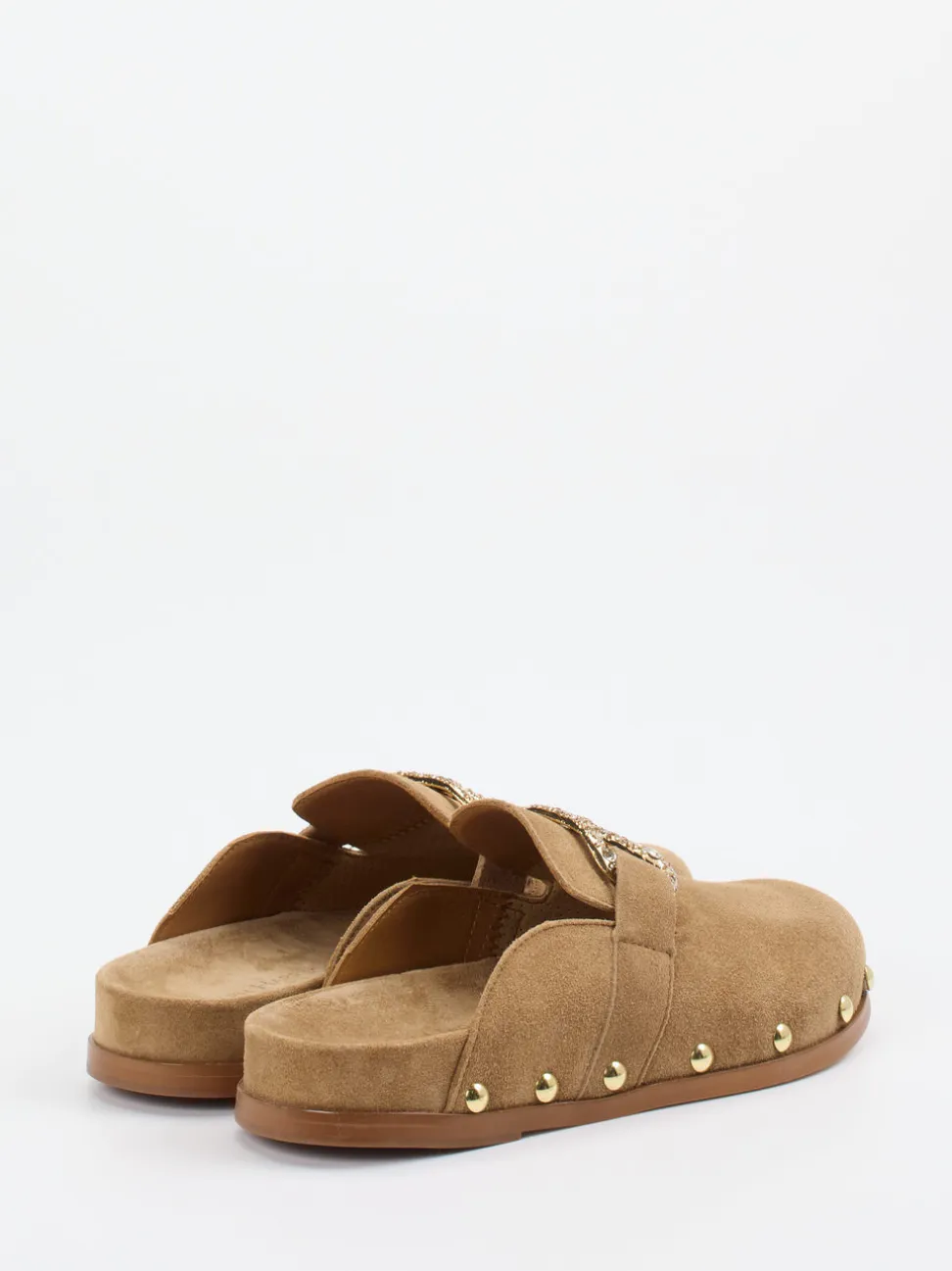 Ralph Harrison – Clogs aus Veloursleder in Karamellbraun