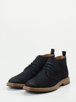 Ralph Harrison – Desert Boots aus Veloursleder Dunkelblau