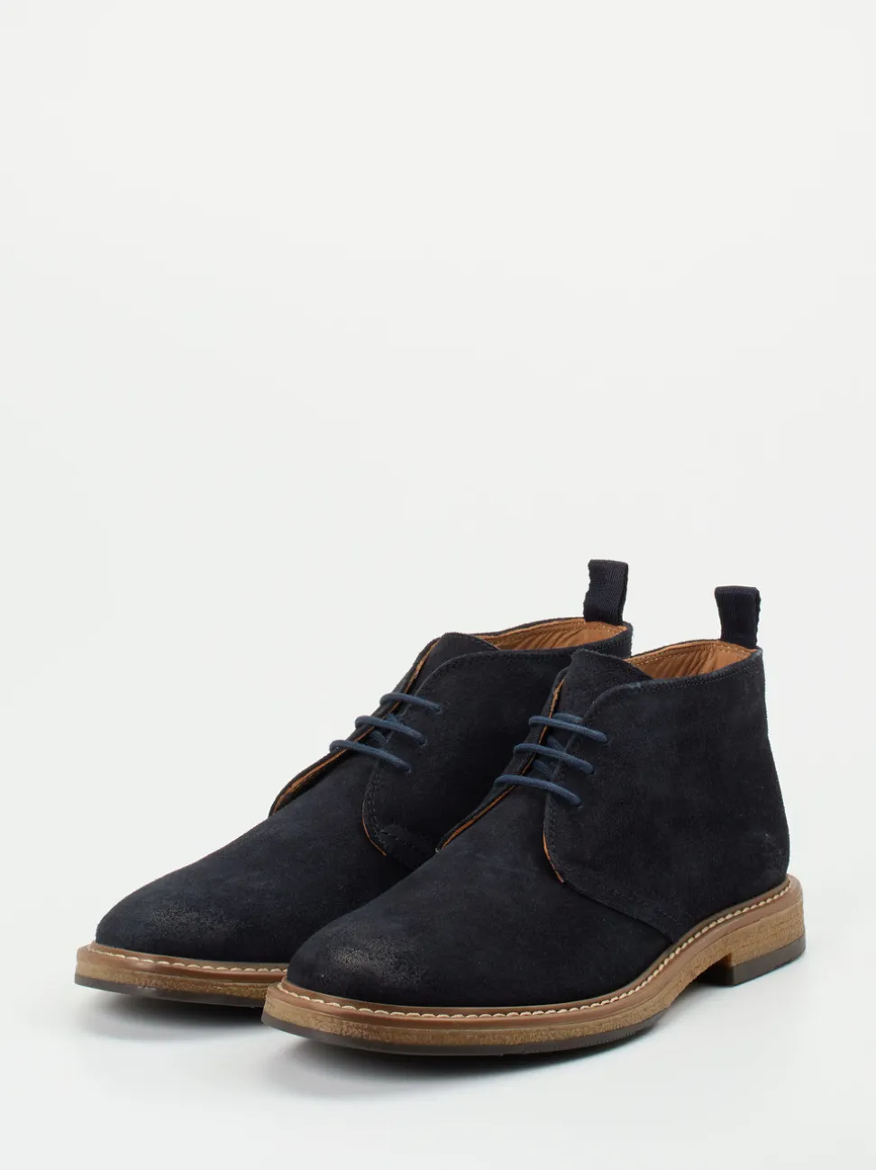 Ralph Harrison – Desert Boots aus Veloursleder Dunkelblau