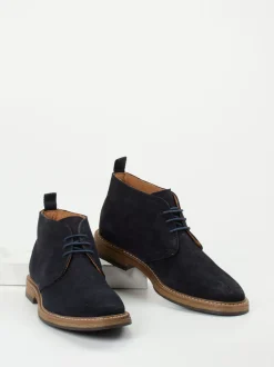 Ralph Harrison – Desert Boots aus Veloursleder Dunkelblau