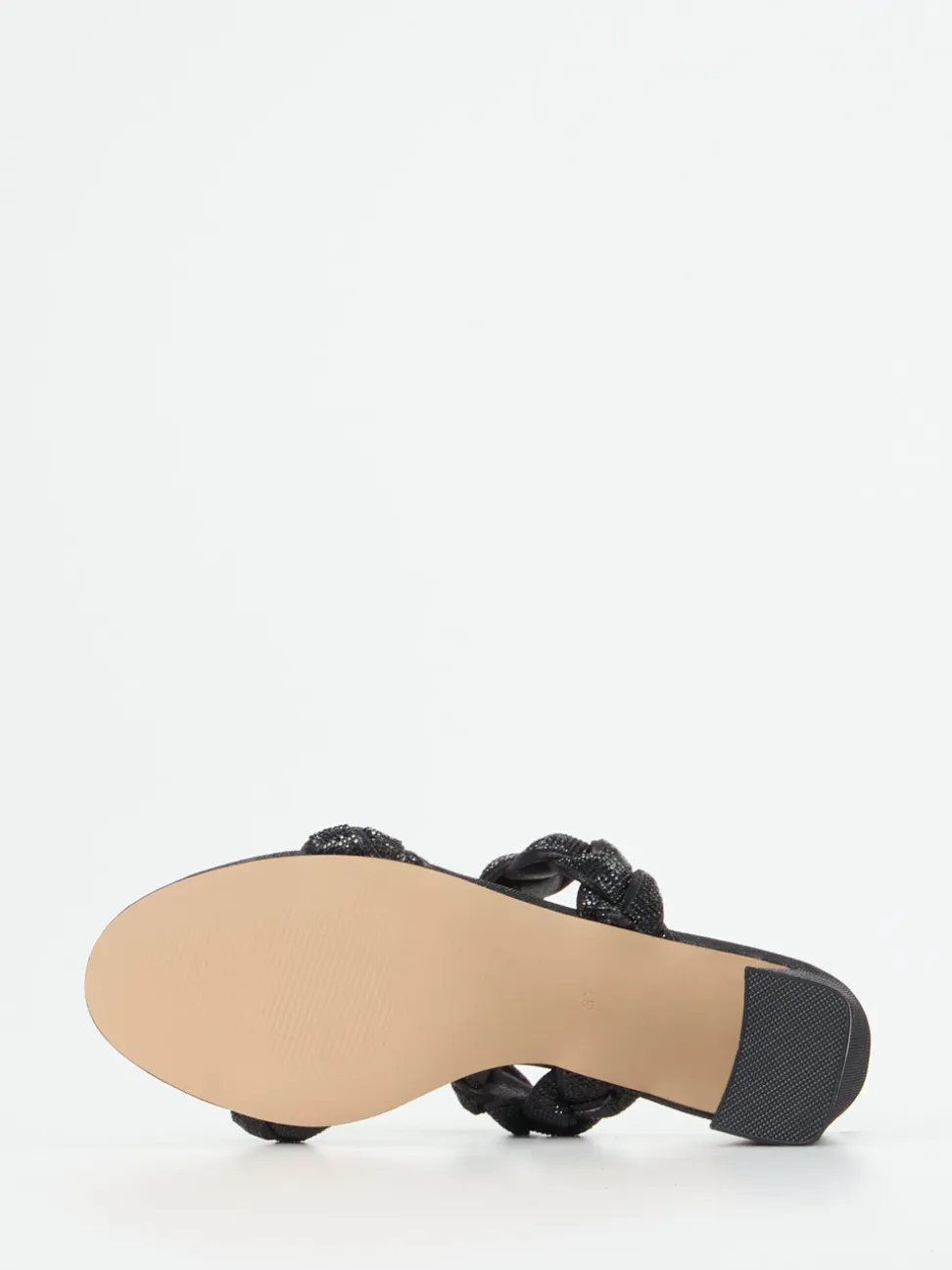 Ralph Harrison – High Heel Mules aus Textil in Schwarz