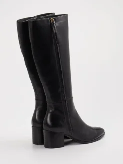 Ralph Harrison – Kniehohe Stiefel aus Leder schwarz