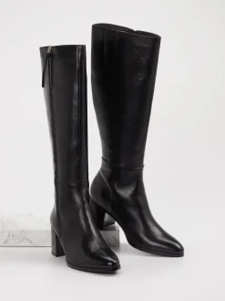 Ralph Harrison – Kniehohe Stiefel aus Leder schwarz