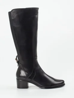 Ralph Harrison – Kniehohe Stiefel aus Lammleder Schwarz