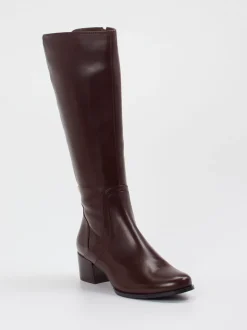 Ralph Harrison – Kniestiefel aus Lammleder Dunkelbraun