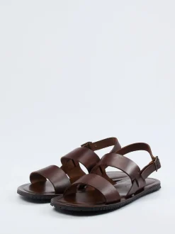 Ralph Harrison – Ledersandalen aus Kalbleder braun