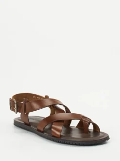 Ralph Harrison – Ledersandalen aus Kalbleder Braun