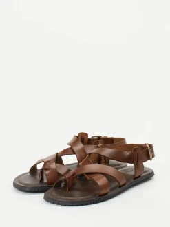 Ralph Harrison – Ledersandalen aus Kalbleder Braun