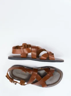Ralph Harrison – Ledersandalen aus Kalbleder Braun