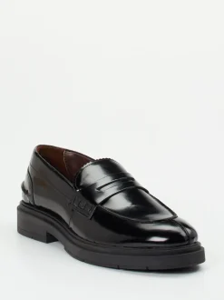 Ralph Harrison – Loafer aus Hochglanzleder schwarz