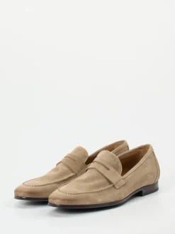 Ralph Harrison – Loafer aus Veloursleder beigebraun