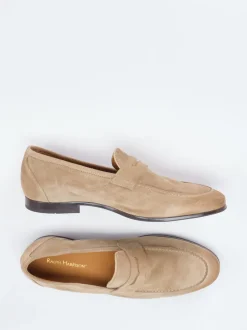 Ralph Harrison – Loafer aus Veloursleder beigebraun