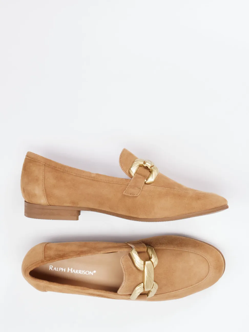 Ralph Harrison – Loafer aus Nubukleder in Cognac