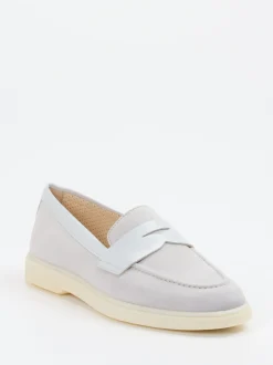 Ralph Harrison – Loafer aus Veloursleder Hellgrau