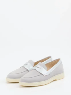 Ralph Harrison – Loafer aus Veloursleder Hellgrau