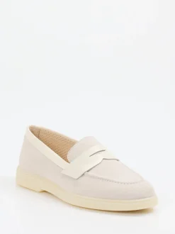 Ralph Harrison – Loafer aus Veloursleder beige