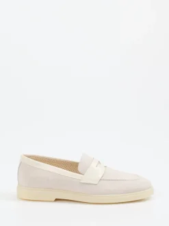 Ralph Harrison – Loafer aus Veloursleder beige