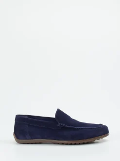 Ralph Harrison – Mokassin aus Veloursleder marineblau