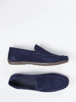 Ralph Harrison – Mokassin aus Veloursleder marineblau