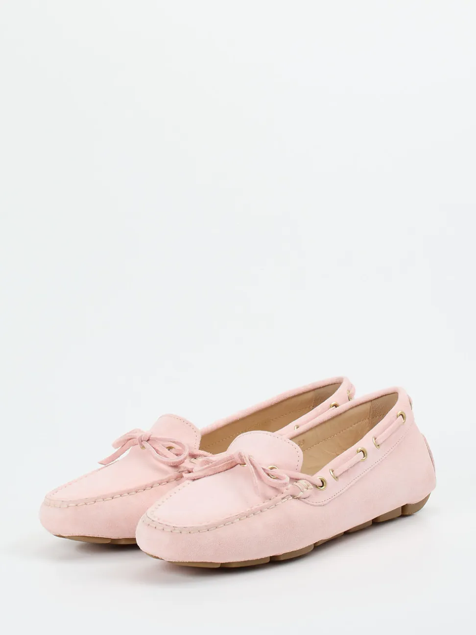 Ralph Harrison – Mokassins aus Veloursleder in Rosa