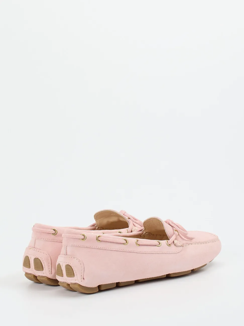 Ralph Harrison – Mokassins aus Veloursleder in Rosa