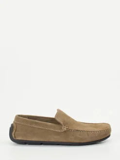 Ralph Harrison – Mokassins aus Veloursleder sandbraun