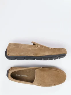 Ralph Harrison – Mokassins aus Veloursleder sandbraun