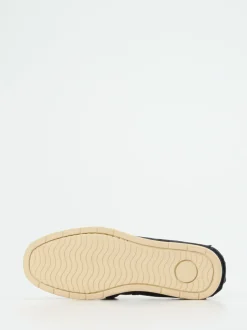 Ralph Harrison – Mokassin-Slipper aus Veloursleder Blau