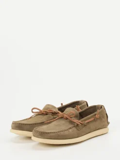 Ralph Harrison – Mokassins aus Veloursleder sandbraun