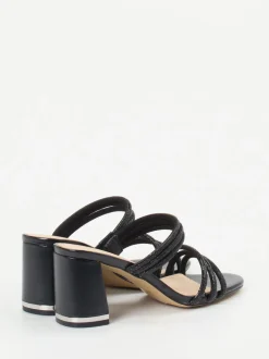 Ralph Harrison – Mules aus Metallicleder Schwarz