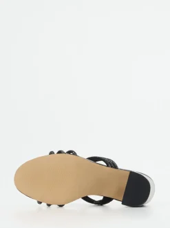Ralph Harrison – Mules aus Metallicleder Schwarz