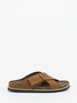 Ralph Harrison – Pantolette aus Veloursleder Braun