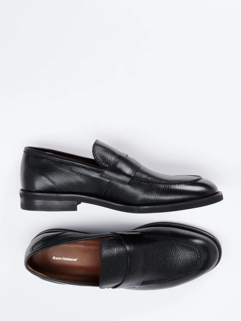 Ralph Harrison – Penny Loafer aus Kalbleder schwarz