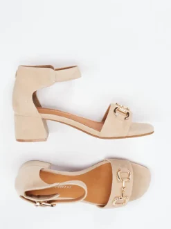 Ralph Harrison – Sandalen aus Nubukleder beige