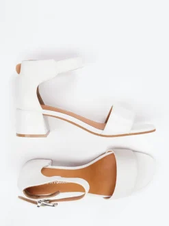 Ralph Harrison – Sandalen aus Kalbleder Offwhite