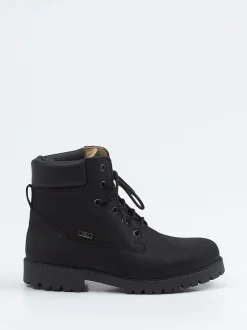 Ralph Harrison – Schnürboots aus Nubukleder schwarz