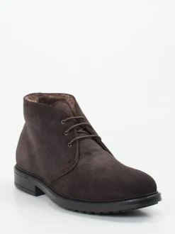 Ralph Harrison – Schnürboots aus Veloursleder dunkelbraun