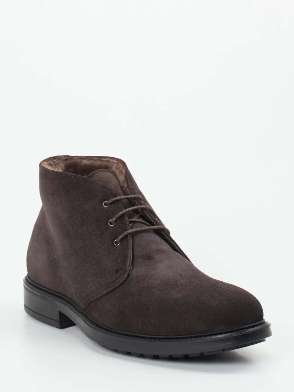 Ralph Harrison – Schnürboots aus Veloursleder dunkelbraun