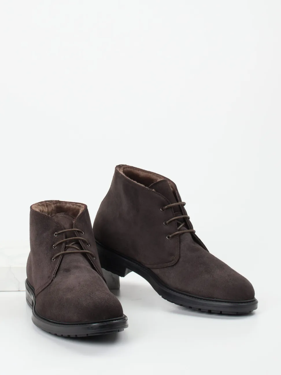 Ralph Harrison – Schnürboots aus Veloursleder dunkelbraun
