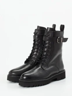 Ralph Harrison – Schnürboots aus Kalbleder Schwarz